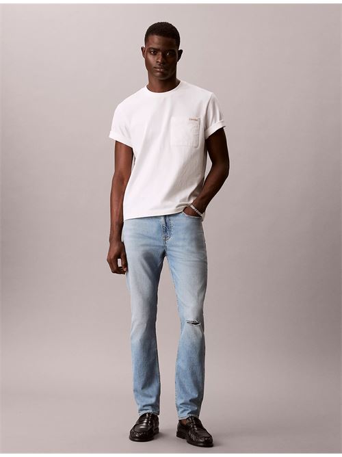 slim taper marbled beacon jean CALVIN KLEIN JEANS | LV04RF741GEF8